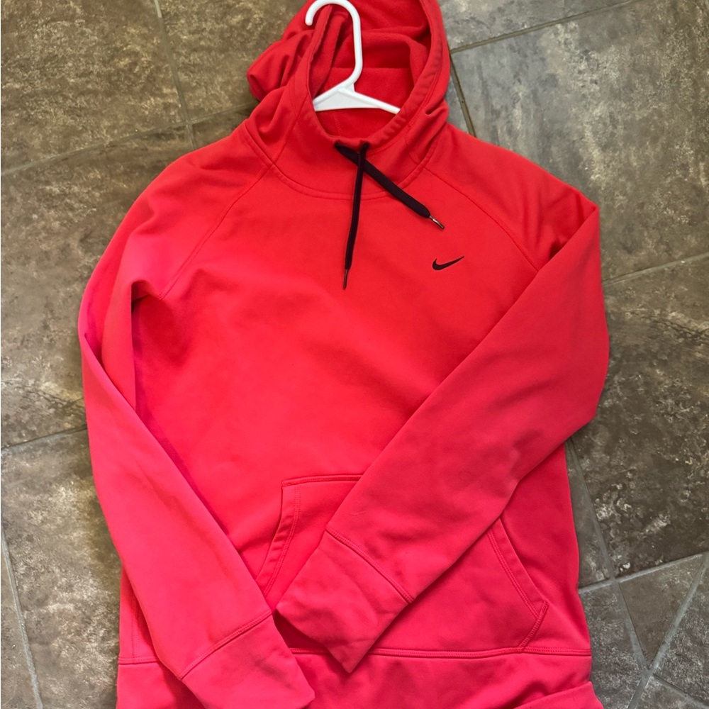Nike Bright Red Therma-Fit Hoodie